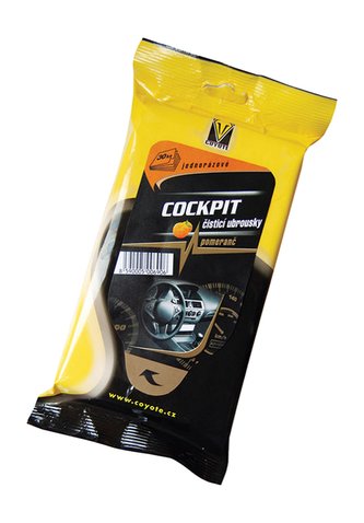 Coyote Cockpit jednorázové ubrousky s vůní pomeranče 30 ks