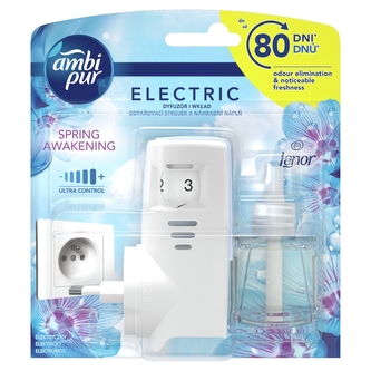 AmbiPur Electric strojek + náplň Lenor Spring 20 ml
