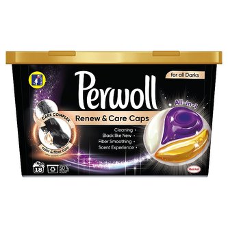 Perwoll Renew & Care Caps Black kapsle na praní 18 praní