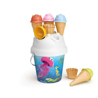 Zestaw do piasku rybki z lodami i foremkami MIX Zestaw do piasku rybki z lodami i foremkami MIX