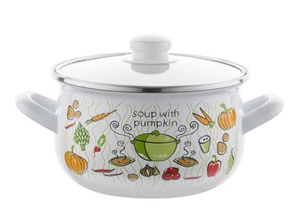 SMALTOVANÝ HRNEC 18CM LUMINO