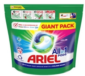 Ariel Color gelové kapsle na praní 72 ks