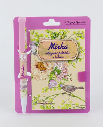 Magnetický bloček s propiskou MIRKA