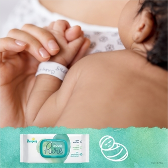 Pampers Aqua Pure vlhčené ubrousky 48 ks