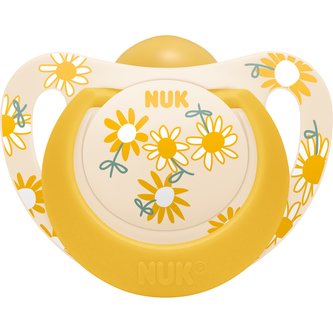 NUK Star dudlík latexový 18-36 měsíců, žlutý 1 ks