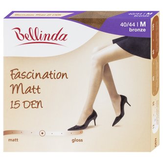 Bellinda lycrové punčochové kalhoty FASCINATION MATT 15 DEN, velikost M tmavě tělové 1 ks
