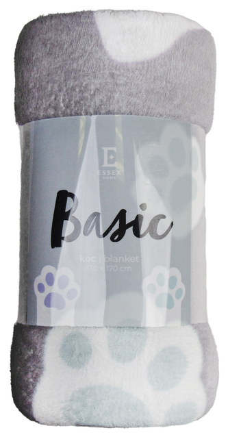 Deka z mikrovlákna BASIC tlapičky 130x170 cm Essex