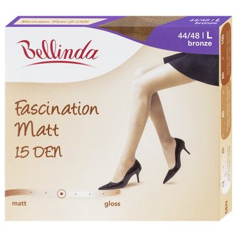 Bellinda lycrové punčochové kalhoty FASCINATION MATT 15 DEN, velikost L tmavě tělové 1 ks