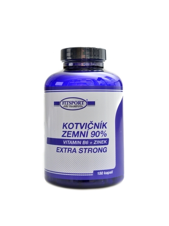 Fitsport - Kotvičník zemní 90% + B6 + Zinek 150 kapslí
