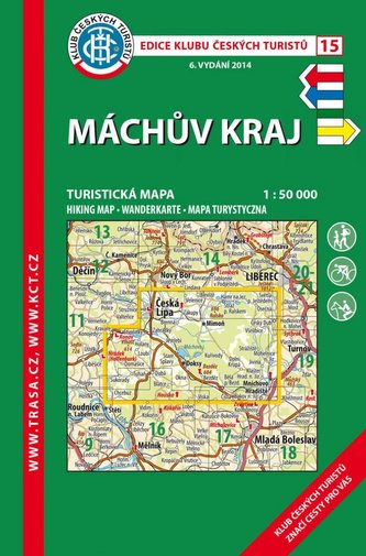 KČT 15 Máchův kraj 1:50 000/ 8. vydání 2023 KČT 15 Máchův kraj 1:50 000/ 8. vydání 2023