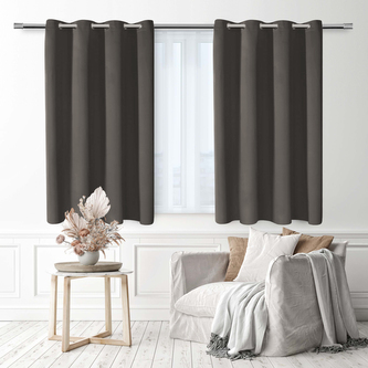 Dekorační závěs s kroužky zatemňující VITORIA - BLACKOUT 140x160 cm grafitová (cena za 1 kus) MyBestHome