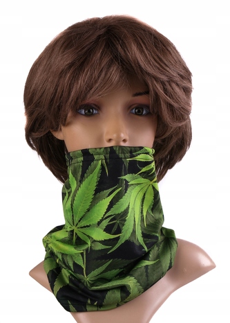 Multifunkční stylový šál - komín 117 - 31x26 cm, GREEN, Mybesthome