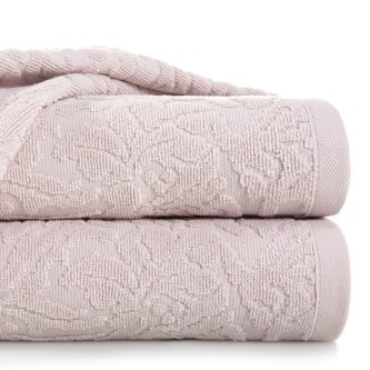 Bavlněný froté ručník se vzorem RAISA 50x90 cm, růžová, 450 gr Mybesthome