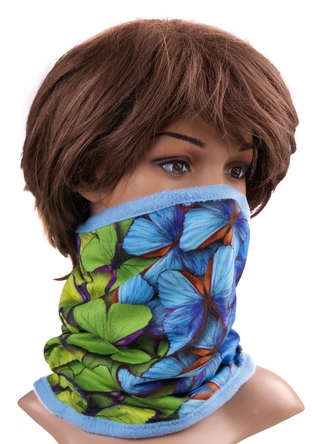 Multifunkční stylový šál - komín 08 - 31x26 cm, BUTTERFLY, Mybesthome