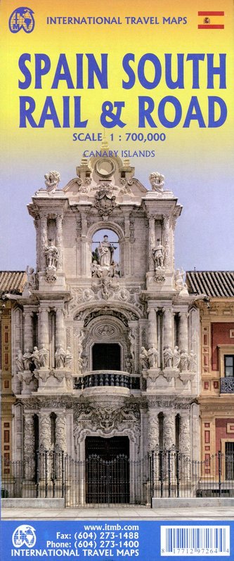 Spain South Rail an Road 1:700 000 Spain South Rail an Road 1:700 000