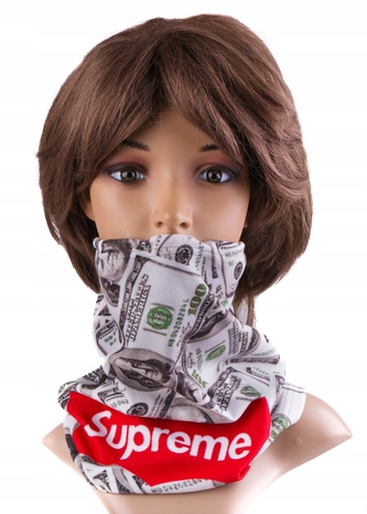 Multifunkční stylový šál - komín 118 - 31x26 cm, DOLLARS, Mybesthome