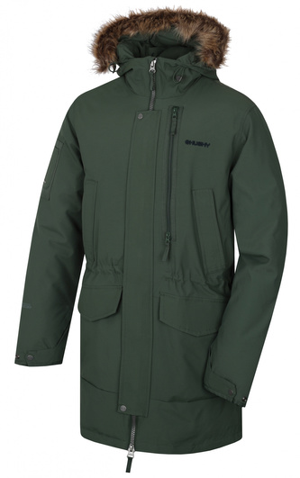 Pánský zimní kabát Nelidas M tm. khaki - XXL