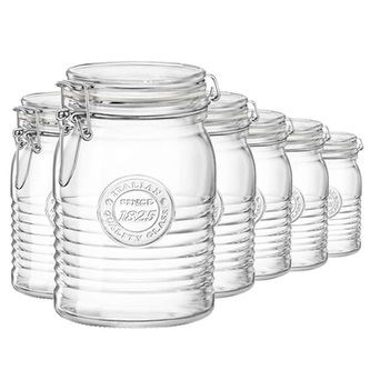 Dóza Bormioli Rocco, OFFICINA 1825 HERM JAR 75 CL | 6 ks x 75 cl