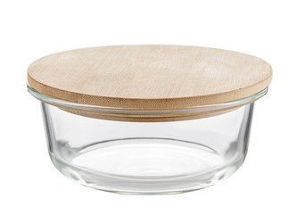 SKLENĚNÁ DÓZA  CLAVATO KOLO 390ML