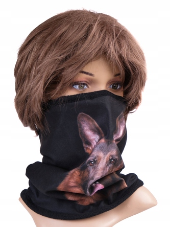 Multifunkční stylový šál - komín 05 - 31x26 cm, DOG, Mybesthome