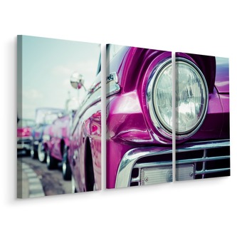 Vícedílné plátno Retro Styl Světlometů Na Kubě