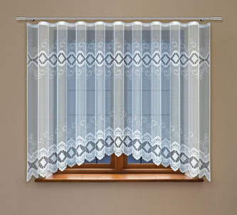 Dekorační žakárová záclona s řasící páskou COSTA 160 bílá 300x160 cm MyBestHome