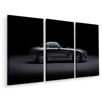 Vícedílné plátno Sportovní Vůz Na Tmavém Pozadí