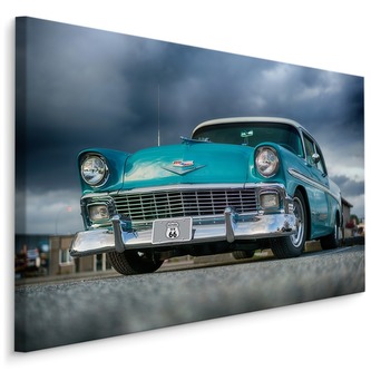 Plátno Tyrkysové Auto A Mraky