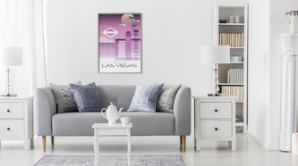Obraz v rámu Výlet Do Las Vegas různé rozměry hliníkový rám stříbrná