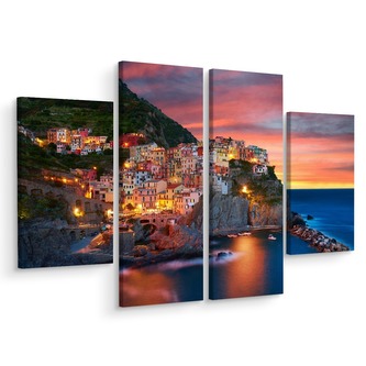 Vícedílné plátno Město Manarola V Itálii