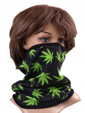 Multifunkční stylový šál - komín 14 - 31x26 cm, RASTA černá, Mybesthome