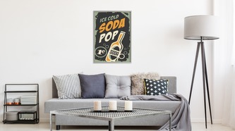 Obraz v rámu Soda Pop různé rozměry hliníkový rám černá