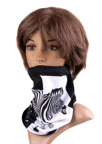 Multifunkční stylový šál - komín 140 - 31x26 cm, ZEBRA, Mybesthome