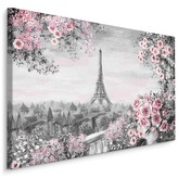 Plátno Pohled Z Terasy Na Eiffelovu Věž