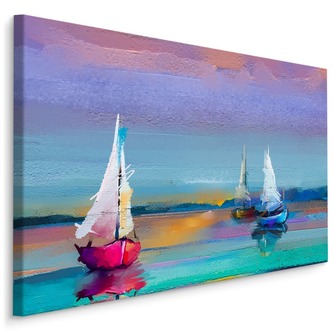 Plátno Abstraktní Plachetnice Na Moři