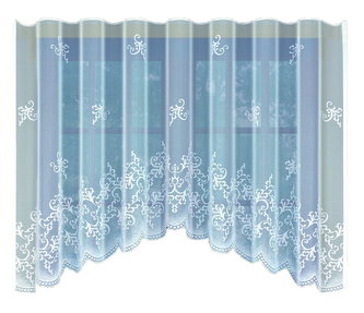 Dekorační žakárová záclona s řasící páskou RASHIDA 140 bílá 300x140 cm MyBestHome