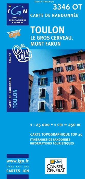 IGN 3346 OT Toulon 1:25 000