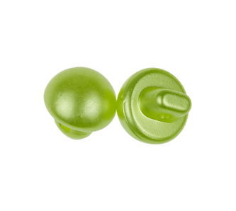 Knoflík pecka - balení po 10ks - zelená perleťová - prům.10 mm