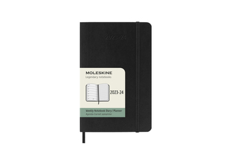 Moleskine 18měsíční plánovací zápisník Moleskine 2023-2024 měkký černý S
