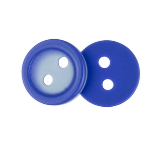 Knoflík - balení po 10ks - bílo-modrý - prům.11 mm