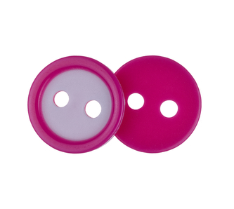 Knoflík - balení po 10ks - bílo-růžový - prům.11 mm Knoflík - balení po 10ks - bílo-růžový - prům.11 mm