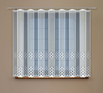 Dekorační žakárová záclona s řasící páskou DERRICK 160 bílá 300x160 cm MyBestHome