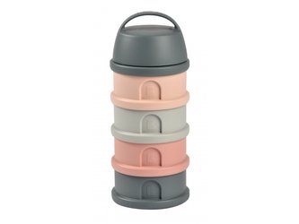 Sada kelímků na sušené mléko / svačinu Mineral Grey  /Pink