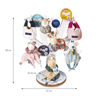 Doudou Dřevěný displej k zavěšení hraček -  strom 80 cm