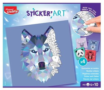 Przyklejanie po numerach Sticker Art CREATIV Przyklejanie po numerach Sticker Art CREATIV