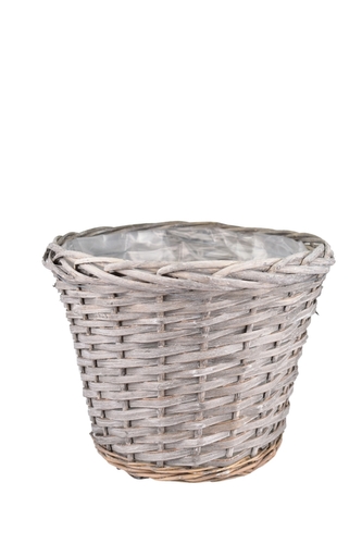 Proutěný koš šedý 25x30 cm