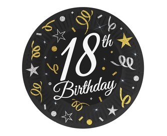 Talerzyki papierowe B&C 18cm 6szt