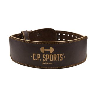 Fitness opasek kožený Brown - C.P. Sports - Velikost: XL/XXL - hnědá