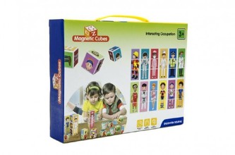 Kostky magnetické 6 ks plast v krabici 27x20x5cm