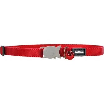 Obojek pro koťata RD 8 mm x 16-26 cm Červená BEZ ROLNIČKY